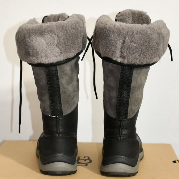 Black/Gray UGG Ladies' Adirondack Tall Boot III - Picture 4 of 14